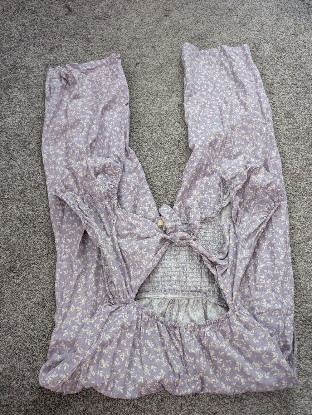 Rewind Purple Floral Jumpsuit